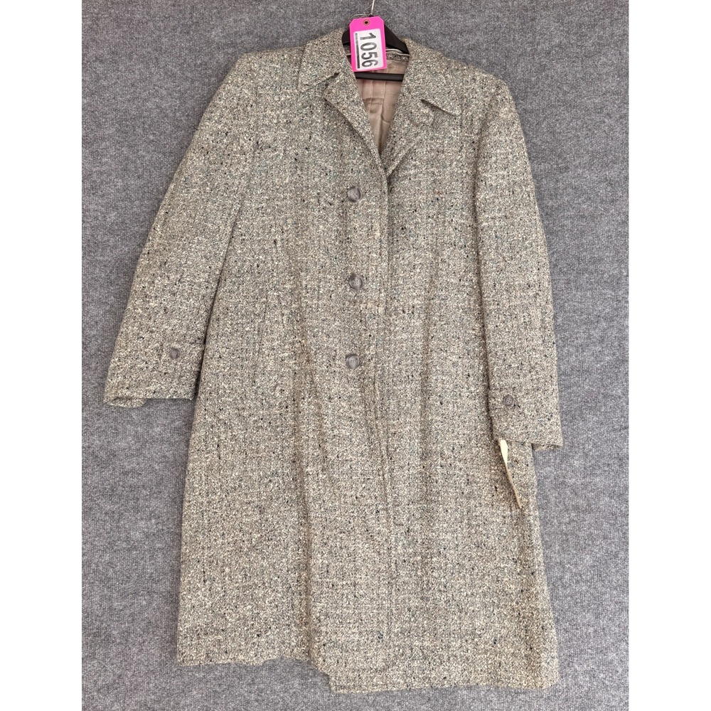 Vtg 50s Style-Mart Donegal Tweed Overcoat Wool Fleck Gibson Arizona Men Coat 42